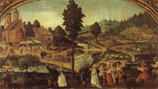 WERTINGER, Hans A Village Celebration oil painting picture
